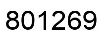 Número 801269 imagen negro