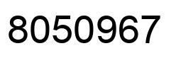 Número 8050967 imagen negro