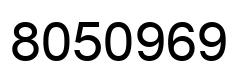 Número 8050969 imagen negro