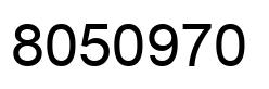 Número 8050970 imagen negro