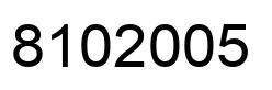 Número 8102005 imagen negro