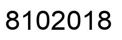 Number 8102018 black image