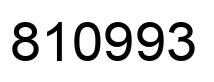 Number 810993 black image