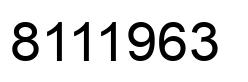 Número 8111963 imagen negro