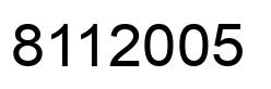 Número 8112005 imagen negro
