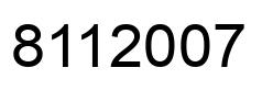 Número 8112007 imagen negro