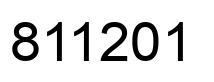 Número 811201 imagen negro