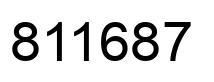 Number 811687 black image