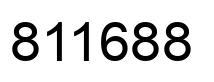 Number 811688 black image