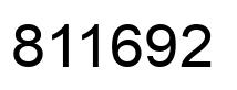 Number 811692 black image
