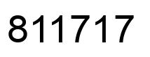 Number 811717 black image