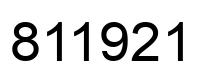 Número 811921 imagen negro