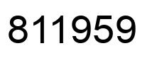 Número 811959 imagen negro