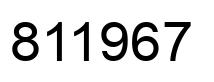 Number 811967 black image