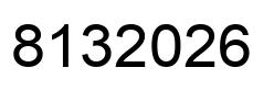 Number 8132026 black image