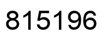 Number 815196 black image