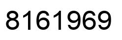 Number 8161969 black image