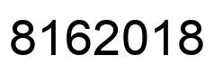 Number 8162018 black image