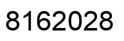 Number 8162028 black image
