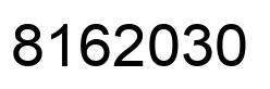 Number 8162030 black image