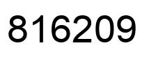 Número 816209 imagen negro