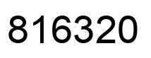 Number 816320 black image