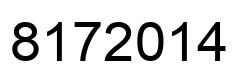 Número 8172014 imagen negro