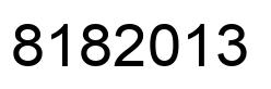Number 8182013 black image