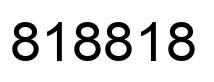 Number 818818 black image