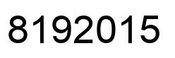Number 8192015 black image