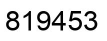 Número 819453 imagen negro