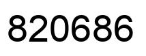 Número 820686 imagen negro