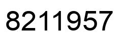 Number 8211957 black image
