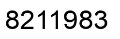 Number 8211983 black image
