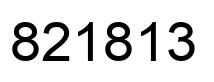 Number 821813 black image