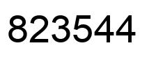 Número 823544 imagen negro