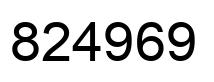 Número 824969 imagen negro