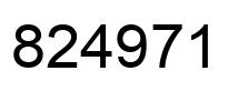Número 824971 imagen negro
