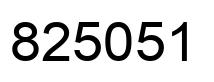 Número 825051 imagen negro
