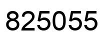 Número 825055 imagen negro