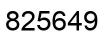 Número 825649 imagen negro