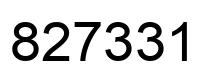 Número 827331 imagen negro