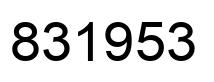 Número 831953 imagen negro