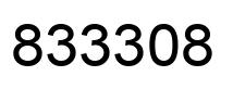 Number 833308 black image