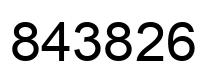 Number 843826 black image