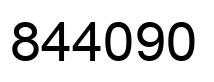 Number 844090 black image