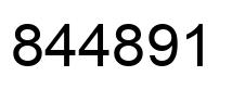 Número 844891 imagen negro