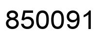 Número 850091 imagen negro