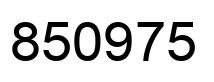 Número 850975 imagen negro