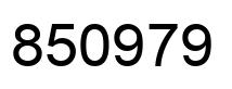 Número 850979 imagen negro